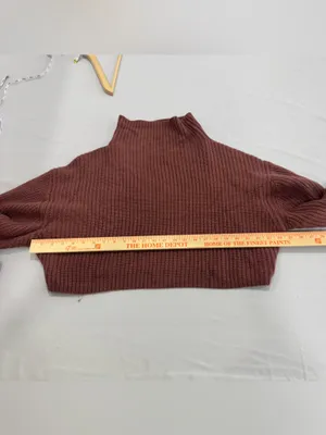 Aritzia Wilfred‎ Montpellier Waist Turtleneck Sweater 100% merino wool Large thumbnail 5