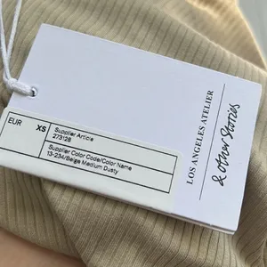 & Other Stories asymmetrical Cutout Detail Rib Top in Beige Size X-Small thumbnail 4
