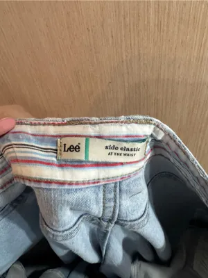 Lee Light Blue Relaxed Jeans with Elastic Waist Size 12 Short thumbnail 3