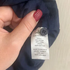 ✨Lulus Ideal Impression Navy Blue Balloon Sleeve Mini Sz Medium Dress✨ thumbnail 8