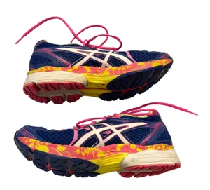Asics Gel-Contend 3‎ Running Shoes Vibrant Blue Pink Yellow Sneakers Size 7.5 thumbnail 1