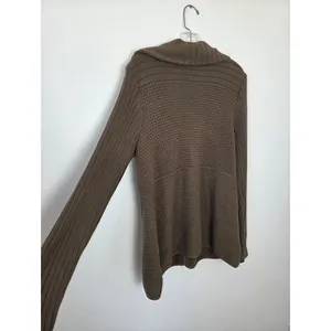 Calvin Klein Olive Green Knit Cardigan Sweater Ribbed Cozy Preppy Academia Large thumbnail 7