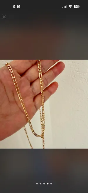 Brand New 18" in 4 mm Fígaro Chain 304 Stainless Steel 18 K Gold filled Necklace with lobster thumbnail 4