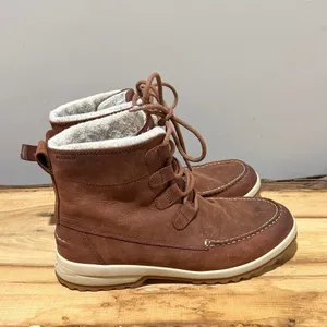 Sperry Maritime Cruz Waterproof Brown Leather Ankle Boot Size 9 B102‎ thumbnail 6