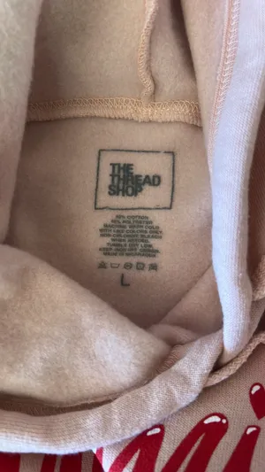 The thread shop crop hoodie Tan Size L thumbnail 3