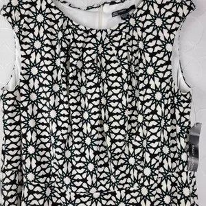 Maggie London Stitch Fix Dress 22W Black White Cenna Jersey Starbust Mini NEW thumbnail 11