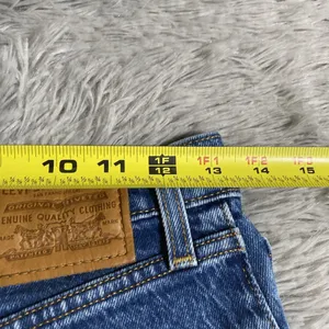Levi's Ribcage Shorts Womens 27 Blue High Waist Button Fly Denim Spring Summer thumbnail 7