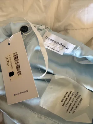 Lovers + Friends- Bella Gown One-Shoulder Satin in Light Silver-Blue Size XXS thumbnail 8