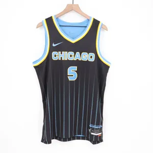 Nike Chicago Sky Angel Reese Explorer Edition Jersey Black Womens Large thumbnail 2