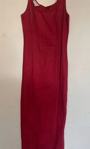 Vintage Rampage Red Sheath Maxi Dress with Spaghetti Straps thumbnail 1