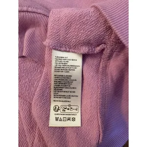 Pilcro Crewneck Sweatshirt Amour/Red Heart Embroidery Pink Sz. Medium Anthro NEW thumbnail 10