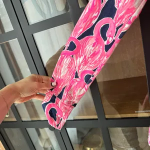 Lilly Pulitzer Zip up Jacket Skipper Popover Flamingo print Resortwear active thumbnail 7