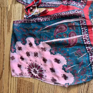 Unity Coral Green Paisley Sublimation Sheer Swim Cover Up Beach Dress Size M thumbnail 3