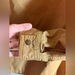 Uniqlo Tan Utility Jacket w hood, zip snaps pockets outdoor rugged lightweight thumbnail 13