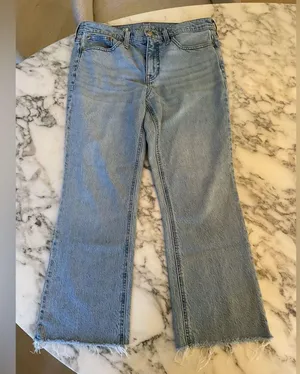 EUC J.Crew Tall 9" demi-boot crop jean in Ruby wash Sold Out Sz 28 Broken Zipper thumbnail 6