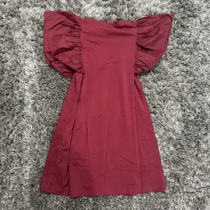 XYZ Boutique Gameday Ruffle Sleeve Dress in Red, Size M​​​​ thumbnail 3