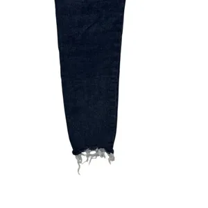 Risen Women's Jeans‎ Mid Rise Raw Hem Skinny RDP1420 Denim Dark Wash Black 28/7 thumbnail 7