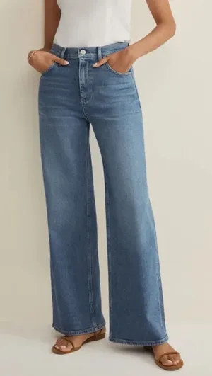 NWT Z Supply Nova High Rise Wide Leg Jean in Fresca size 27 thumbnail 1