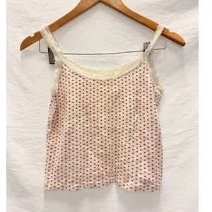 Brandy Melville Skylar Heart Lace‎ Tank Japan Exclusive Tank Made in Italy thumbnail 3
