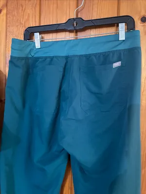 Figs Women's Teal Scrub Top set size medium thumbnail 7