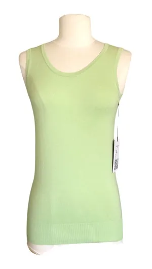 Rondina New York Sleeveless Knit Tank Top Mint Green Round Neck Women’s XS NWT thumbnail 1