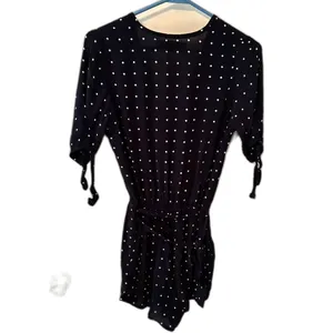 Faithfull The Brand Polka Dot Wrap Romper XS thumbnail 5