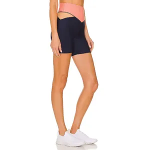 THE UPSIDE Shakti Spin Biker Short Navy Orange Womens Size Small thumbnail 3