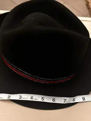 Stacy Adam’s Black Felt Fedora Hat with Decorative Band - Women/Men thumbnail 5