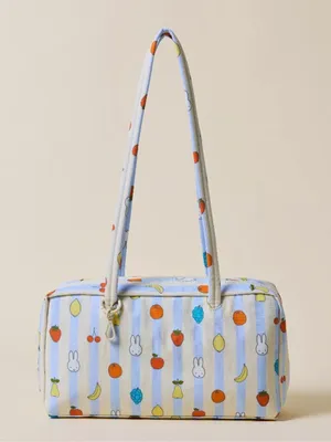 BAGGU Regular Bowler Bag- Picnic Stripes Miffy thumbnail 2