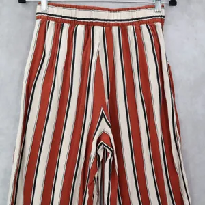H&M Blown Striped Palazzo Wide Leg Boho Harem Trouser‎ Pull On Pants Small 6 thumbnail 6