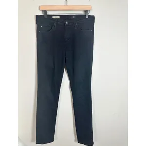 AG Adriano Goldschmied The Stilt Cigarette Leg Jeans Black Slim Straight 29R‎ thumbnail 2