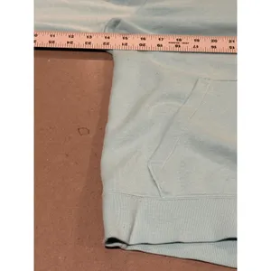 Nike Women's Light Aqua Pullover Hoodie Sweatshirt‎ Size Large thumbnail 3