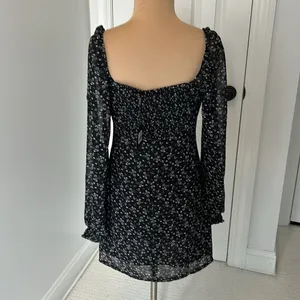 White Fox Marina Mini Dress Black Floral thumbnail 3