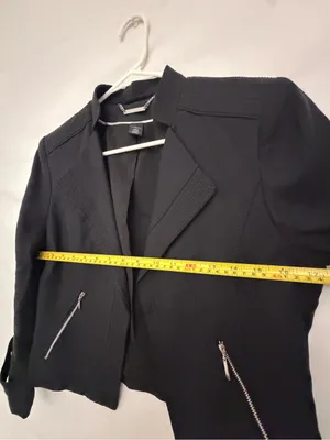 White House Black Market Women’s Black Blazer Size 8 Excellent Used(A829) thumbnail 7