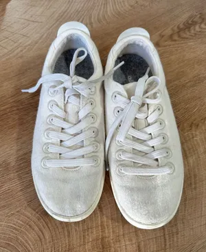 Allbirds Wool Pipers Cream White Merino Wool Low Top Sneakers Womens 6 thumbnail 1