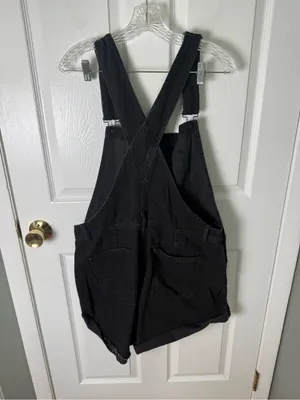 Free People We The Free Ziggy Shortalls Black XL thumbnail 4