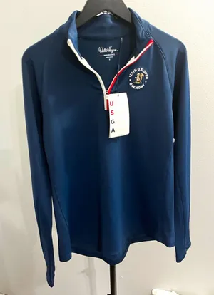 Walter Hagen 125th U.S. Open Oakmont Women’s S navy 1/4 Zip Golf Pullover NWT thumbnail 1