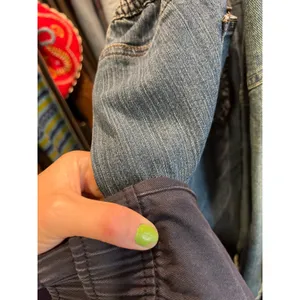 Old Navy Black Cotton High Rise Elastic Waist Barrel Leg Cropped Pant Size Large thumbnail 7