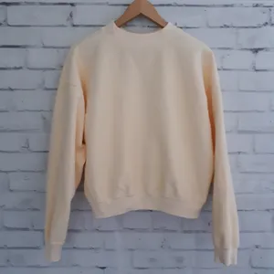 Madhappy Sweatshirt Terry Cloth Yellow Medium Cropped Crewneck thumbnail 3