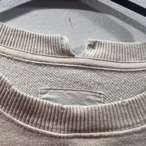Aerie Beige Distress Crewneck Sweatshirt Sz Small thumbnail 3