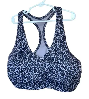 Varley Animal Print Pull On Activewear Sports Bra Large #778 thumbnail 1
