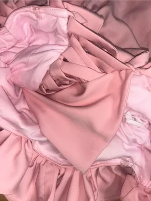 Ladies 9/10 Gorgeous fitted Blush Pink Off-Shoulder Ruffle Evening Gown thumbnail 10