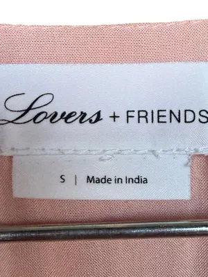 Lovers + Friends Arline Pink Metallic Mini Dress‎ Sz S thumbnail 9