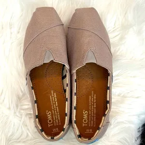TOMS Alpargata Natural Heritage Canvas Wide Width Shoes Size W5 thumbnail 4