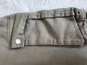 PrettyLittleThing Olive Green Cargo Pants Size 6 Wide Leg Utility thumbnail 2
