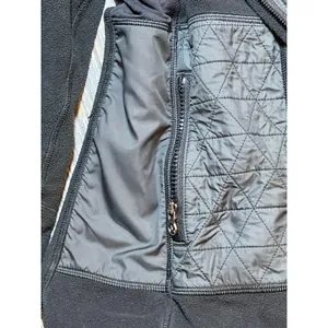 Lululemon‎ Fleecy Keen Quilted Fleece Hooded Jacket Black Womens Size 4 FLAW** thumbnail 13