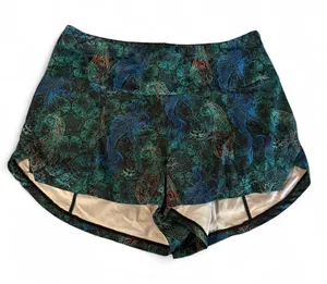 CVG shorts with koi pond pattern and built in spandex Green thumbnail 1