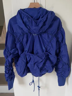 Free People FP Movement Happy Camper Colorblock Pullover in Electric Shock Blue thumbnail 3