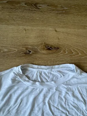 Plain White Crewneck Short Sleeve Top thumbnail 2