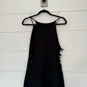 Free People Women’s Large Black Circle Ring Cutout Maxi Dress thumbnail 6